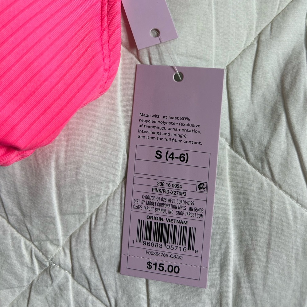 Pink Triangle Target Bikini Top - Picture 4 of 6